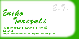 eniko tarczali business card